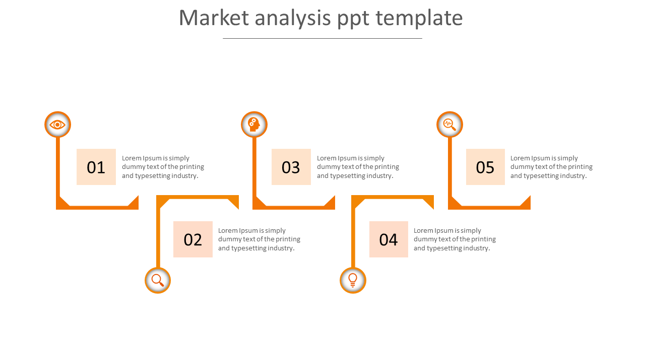 market analysis ppt template-5-orange